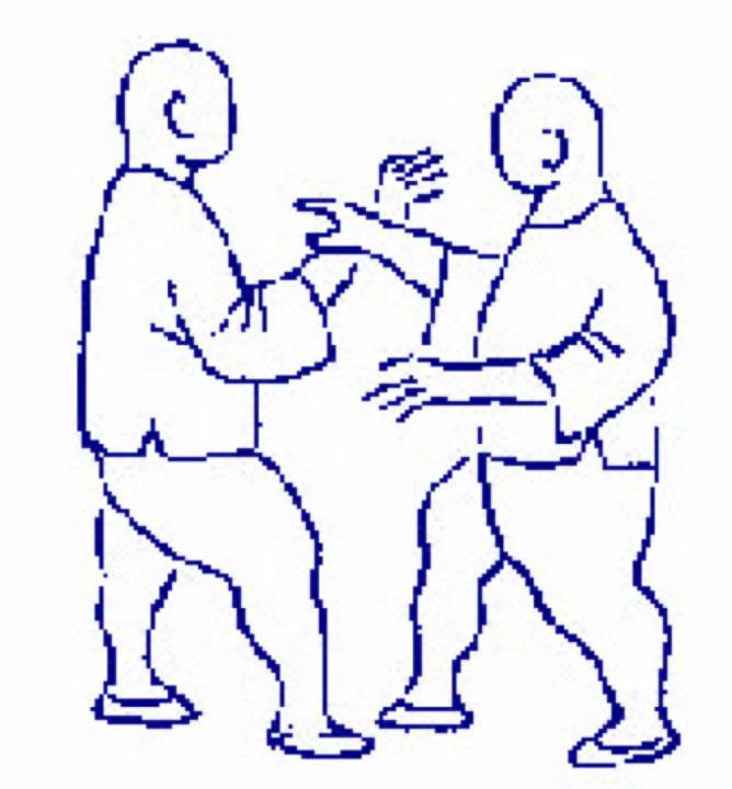 SUISHU - TUI SHOU  In combat contact between your and your opponent's hands happens very often. 