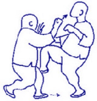 Kumite - San shou is het oefenen van het gevecht.