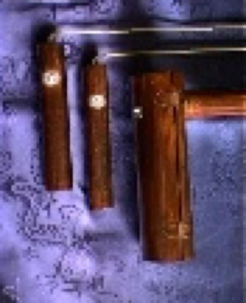 L rods in bamboo case