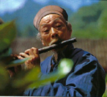 Chinese flute player